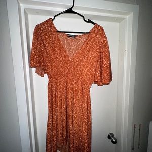 Orange/rust dress - wedding guest